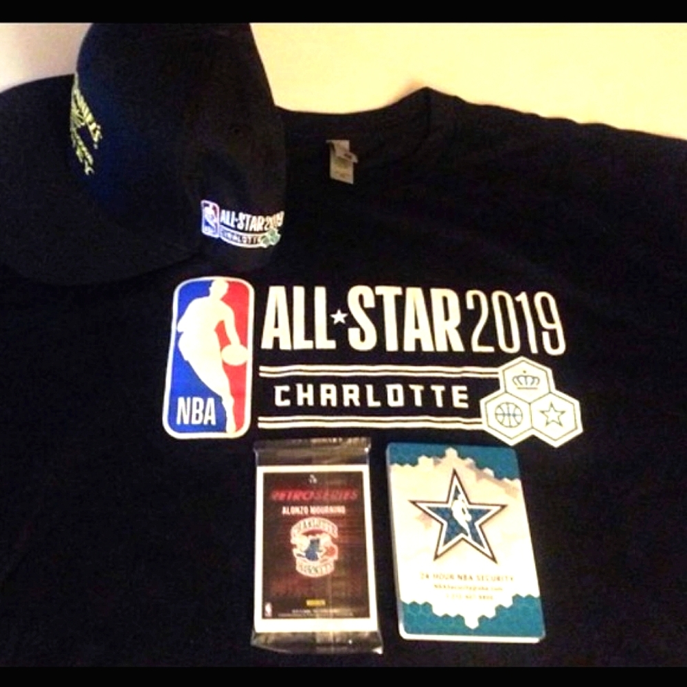 NBA Collector's Bundle RARE Gift Set: Trading Cards, All-Star Hat, T-Shirt